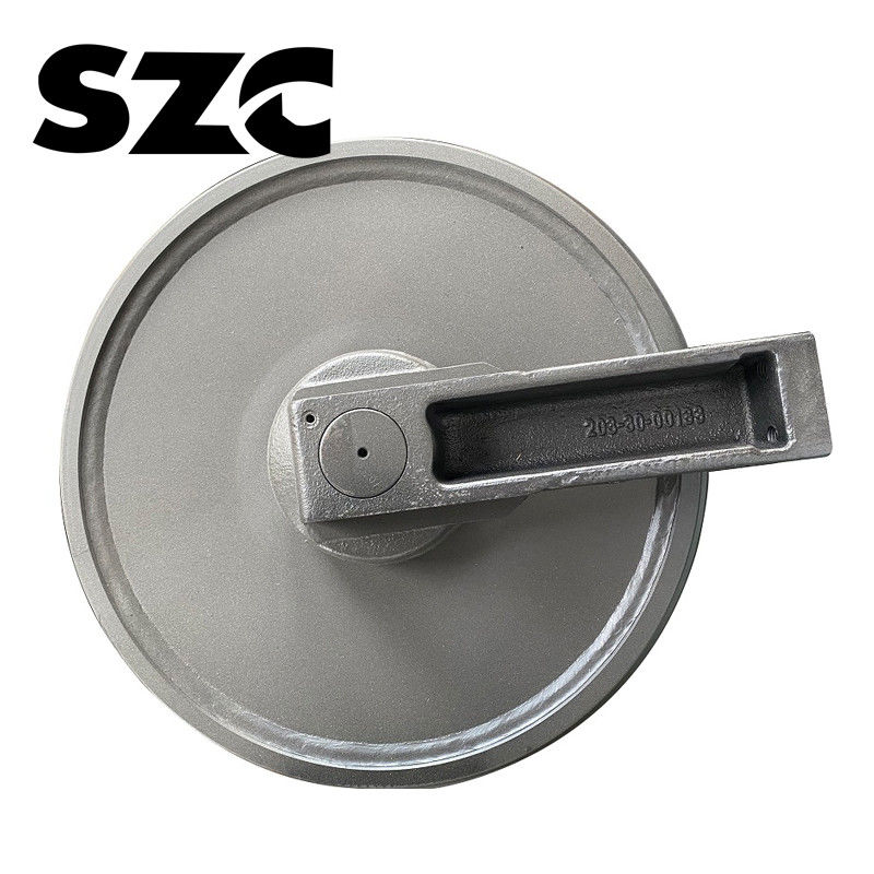 PC200 PC300-1 E320 E200 E200b เครื่องขุดรถยนต์ Track Idler เครื่องขุดรถยนต์ HRC48-54
