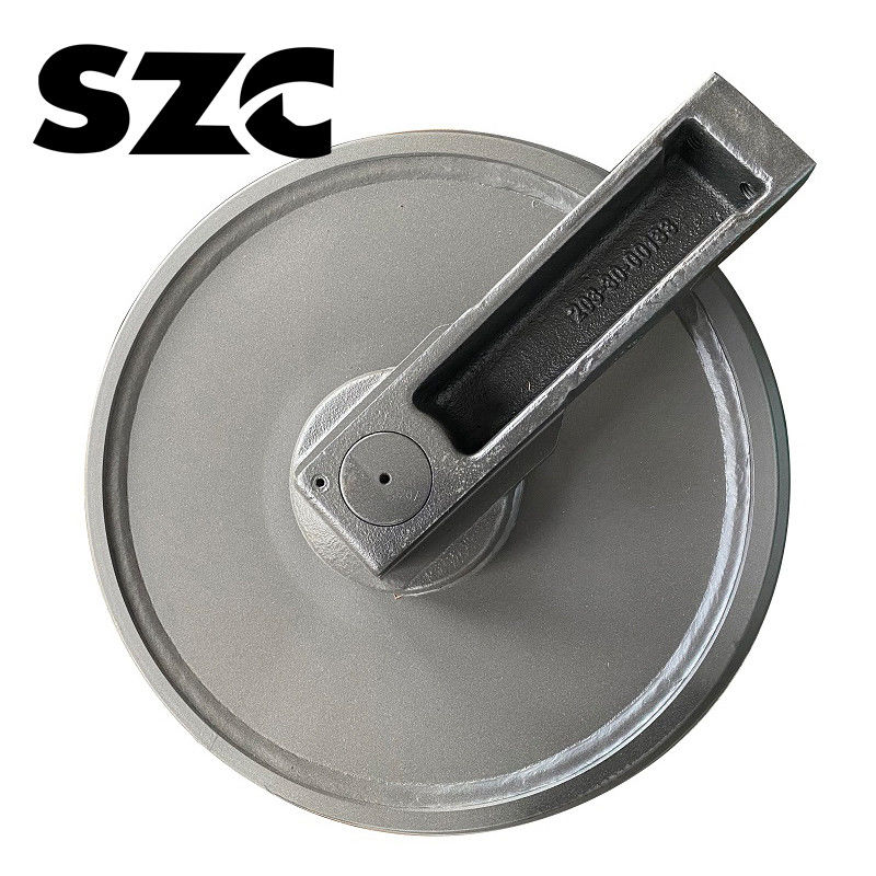 PC200 PC300-1 E320 E200 E200b เครื่องขุดรถยนต์ Track Idler เครื่องขุดรถยนต์ HRC48-54